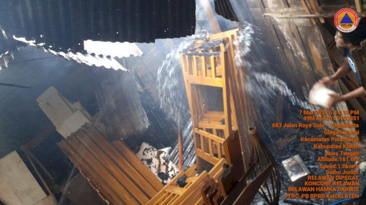 Tempat Usaha Mebel Terbakar, Gegara Bakar Sampah