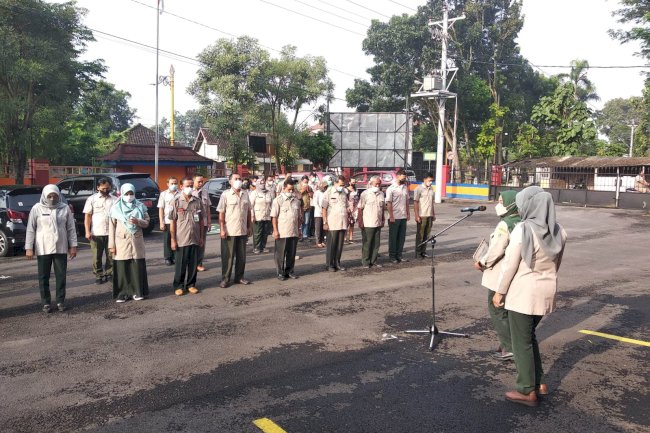Pelaksanaan Apel Pagi BPBD Klaten, Ada Sedikit Perbedaan