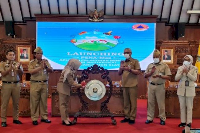 BPBD Klaten Resmikan Aplikasi PENA-MAS