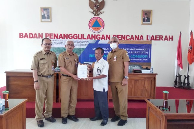 Sosialisasi / Konsultasi Masyarakat Rencana Tindak Darurat (RTD) Bendungan Rowo Jombor