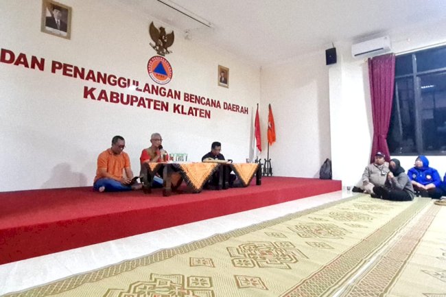 Mempererat Silaturahmi Relawan Se-Kabupaten Klaten, BPBD Klaten Launching ‘NGOBAR’ Ngopi Bareng Relawan.