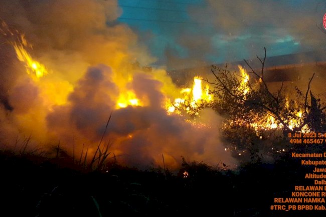 Bakar Sampah Tidak Terkontrol, Lahan Seluas 20.000 M2 Terbakar