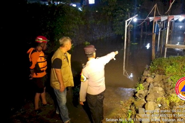Tanggap Bencana, Kalak BPBD Kabupaten Klaten Tinjau Lokasi Terdampak Banjir di desa Banaran Kecamatan Delanggu