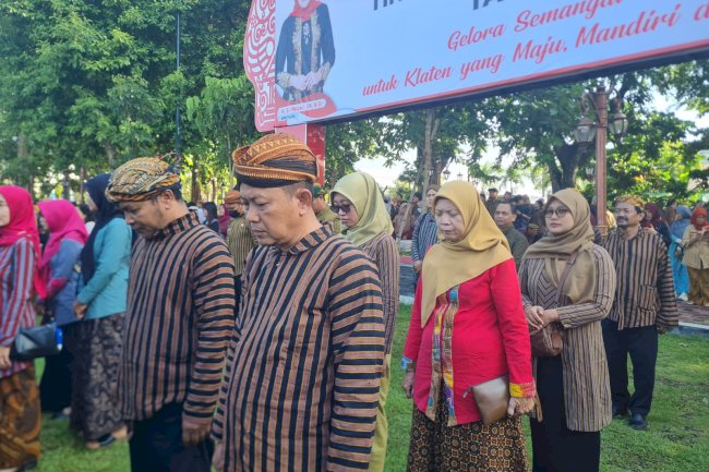 BPBD Klaten Hadiri Upacara Peringatan Hari Kartini ke-145 di Alun-alun Klaten