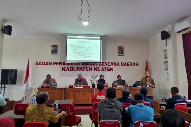 Rapat Koordinasi Persiapan Pelaksanaan Peringatan Hari Kesiapsiagaan Bencana (HKB) Tahun 2024 - BPBD Kabupaten Klaten