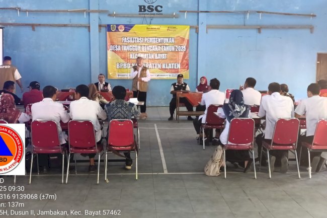 Fasilitasi Pembentukan Desa Tangguh Bencana (DESTANA) di Kecamatan Bayat
