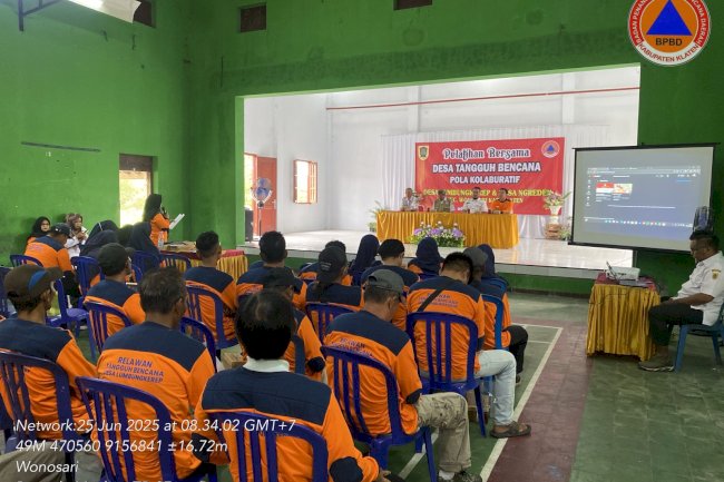 Menjadi Narasumber dalam Giat Pelatihan Bersama DESTANA Pola Kolaboratif se-Kecamatan Wonosari