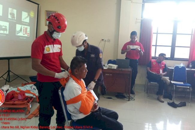 Pelatihan Medical First Respond (MFR) Bagi Relawan Kecamatan Klaten Utara