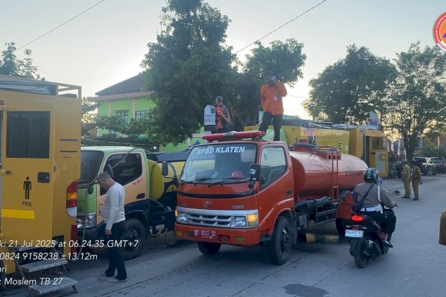 Peluncuran Kopdes Merah Putih, BPBD Klaten Siapkan 4 Truk Tangki Untuk Ketersediaan Air Bersih