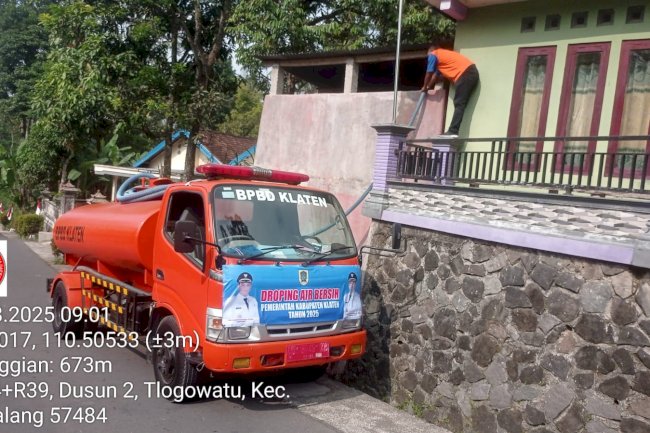 Distribusikan Air Bersih 12 Tangki di Empat Desa, Kecamatan Kemalang