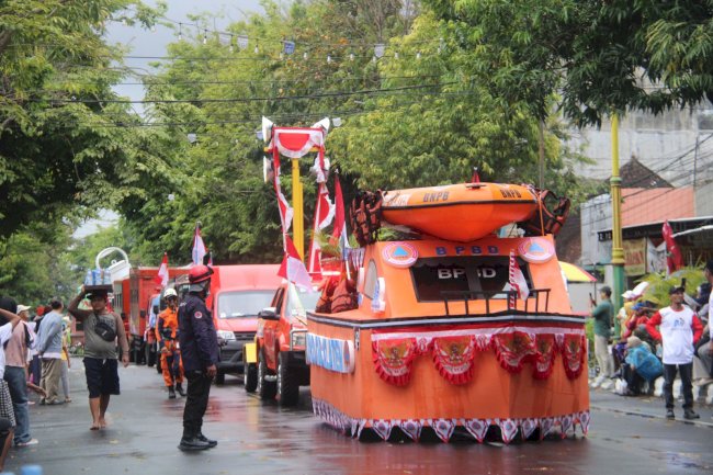 BPBD Klaten Turut Memeriahkan Karnaval Pembangunan Kabupaten Klaten Tahun 2025