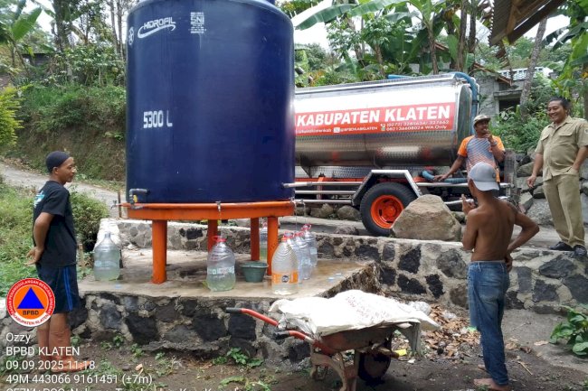 Distribusikan Air Bersih 9 Tangki di Empat Desa, Kecamatan Kemalang