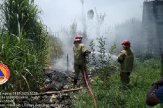 Kebakaran Lahan Desa Sekaran Kecamatan Wonosari