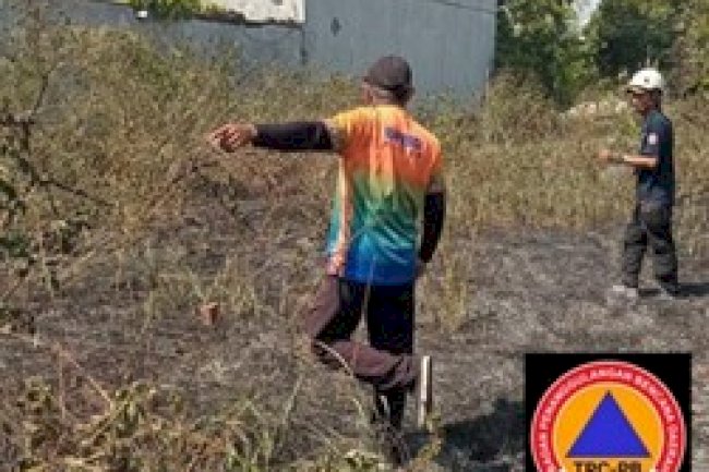 Kebakaran Lahan Di kecamatan Klaten Selatan