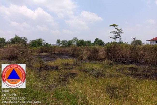 Kebakaran Lahan Di Kecamatan Klaten Selatan