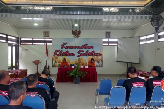 Pembinaan Tim Reaksi Cepat (TRC) Kecamatan Klaten Selatan