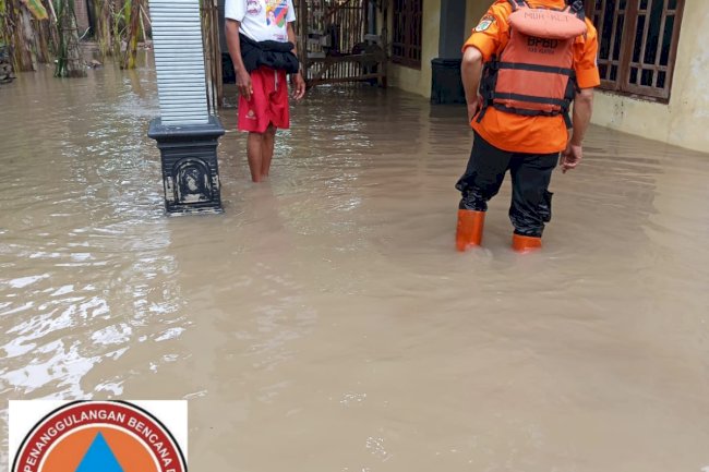 Hujan Deras Sebabkan Tanggul Jebol Hingga Banjir di Desa Bawak dan Japanan, Kecamatan Cawas