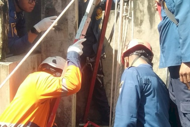 Evakuasi Laka Sumur di Desa Wonosari, Kecamatan Trucuk