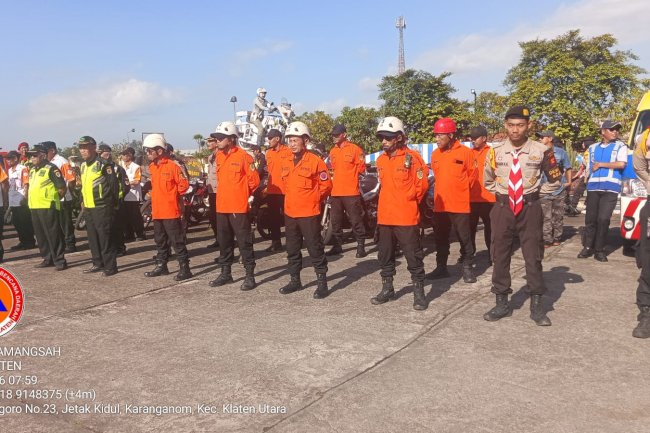 BPBD Klaten Ikuti Apel Gelar Pasukan Operasi Ketupat Candi 2026