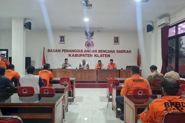 Tingkatkan Sinergitas dan Solidaritas, BPBD Klaten Gelar Rakor Kegiatan Khusus SAR bersama Basarnas Surakarta