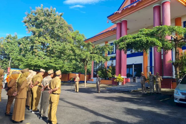 Apel Pagi BPBD Klaten - Tingkatkan Kedisiplinan Pegawai