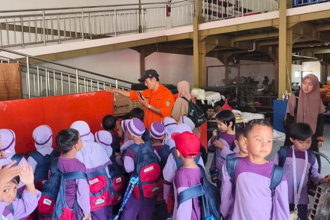 Kenalkan Edukasi Kebencanaan Sejak Dini, BPBD Kabupaten Klaten Terima Kunjungan TK Al Amin Wonosari