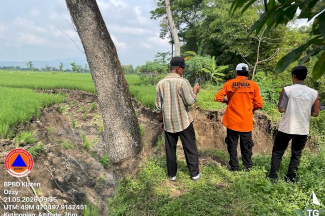 Assessment Tanggul dan Sawah Longsor di Desa Balak, Kecamatan Cawas