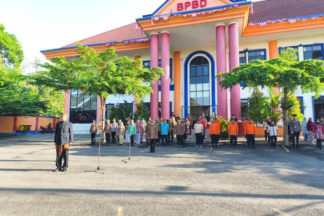 Upacara Bendera Peringatan Hari Lahir Pancasila di BPBD Kabupaten Klaten