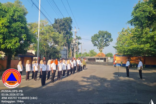 Rabu : Apel Rutin BPBD Kabupaten Klaten