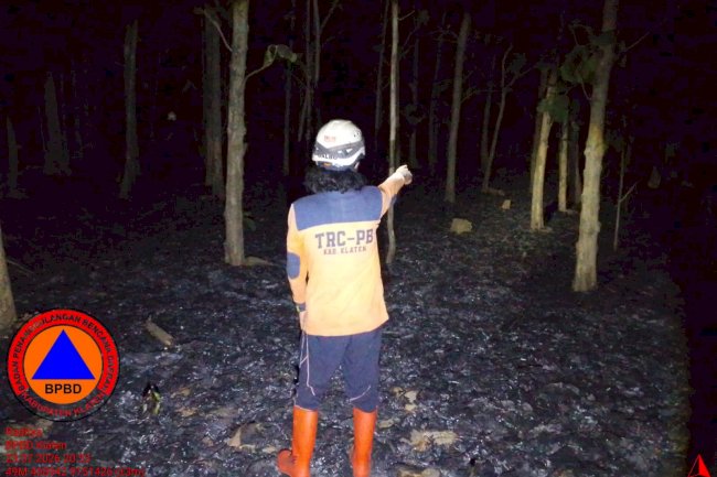 Kebakaran Lahan di Area Persawahan Desa Kaligawe, Kecamatan Pedan
