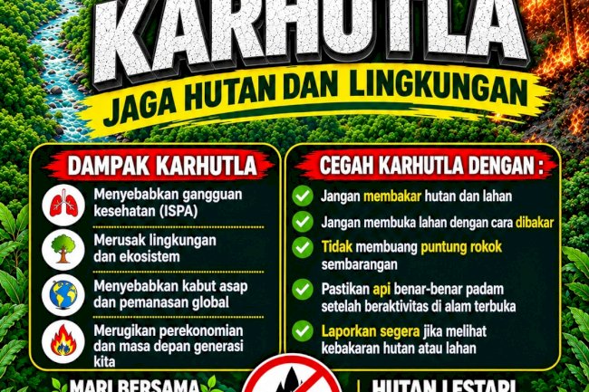 Edukasi Pencegahan Kebakaran Hutan dan Lahan !