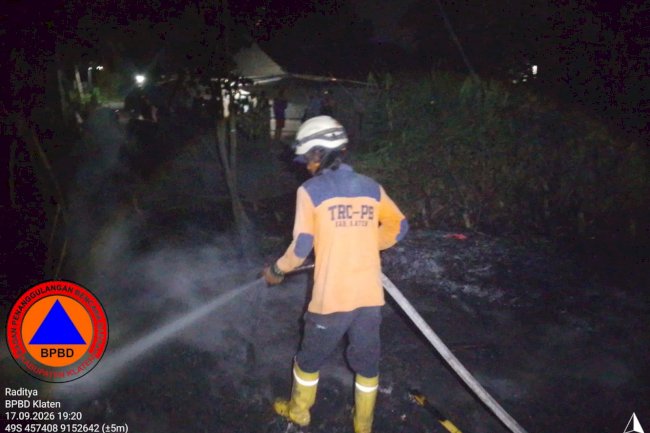 Kebakaran Rumpun Bambu dengan Luasan ± 45 m² di Desa Pepe, Kecamatan Ngawen