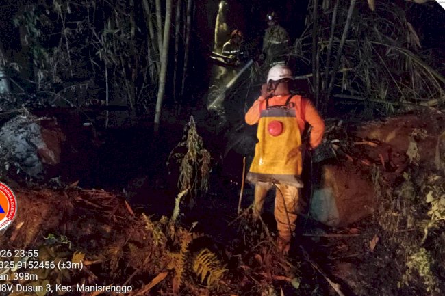 Kebakaran Rumpun Bambu dengan Luasan ± 70 m² di Desa Ngemplakseneng, Kecamatan Manisrenggo