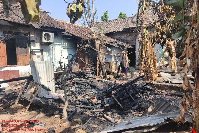 Pembakaran Sampah Tidak Terkontrol, Kebakaran Rumah terjadi di Desa Pereng, Kecamatan Prambanan