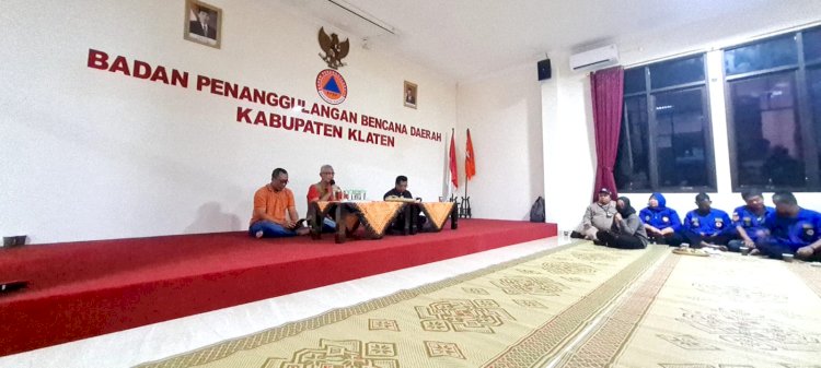 Mempererat Silaturahmi Relawan Se-Kabupaten Klaten, BPBD Klaten Launching ‘NGOBAR’ Ngopi Bareng Relawan.