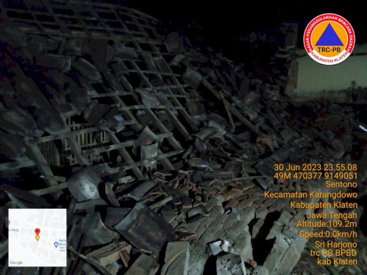 Info Dampak Kejadian Bencana Gempa Bumi 6,4 SR di Wilayah Kabupaten Klaten
