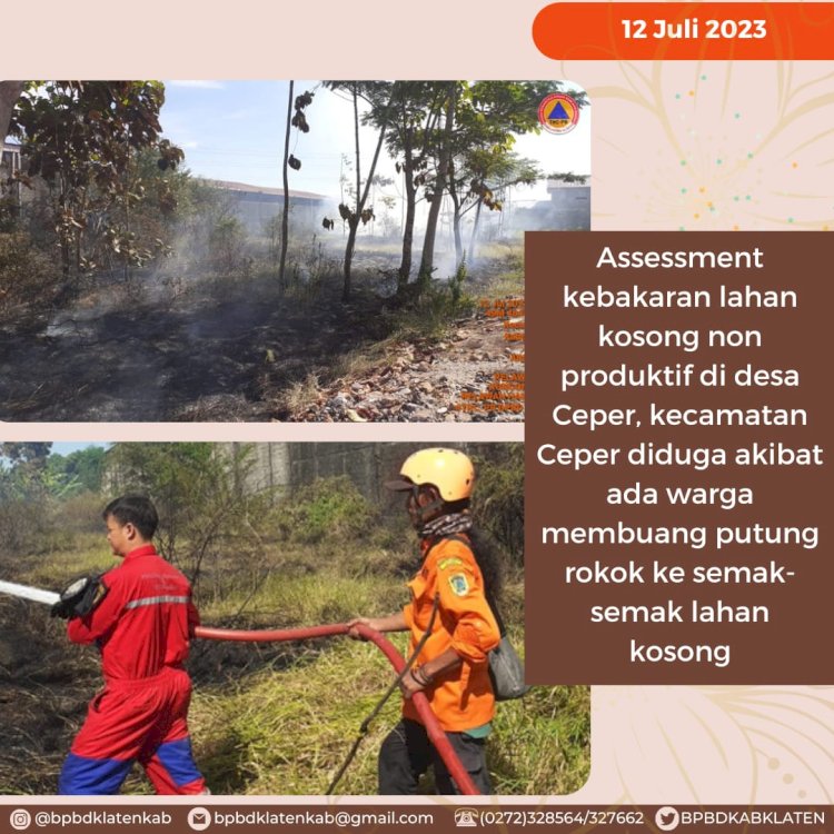 BPBD Kabupaten Klaten Sepekan 10 - 16 Juli 2023
