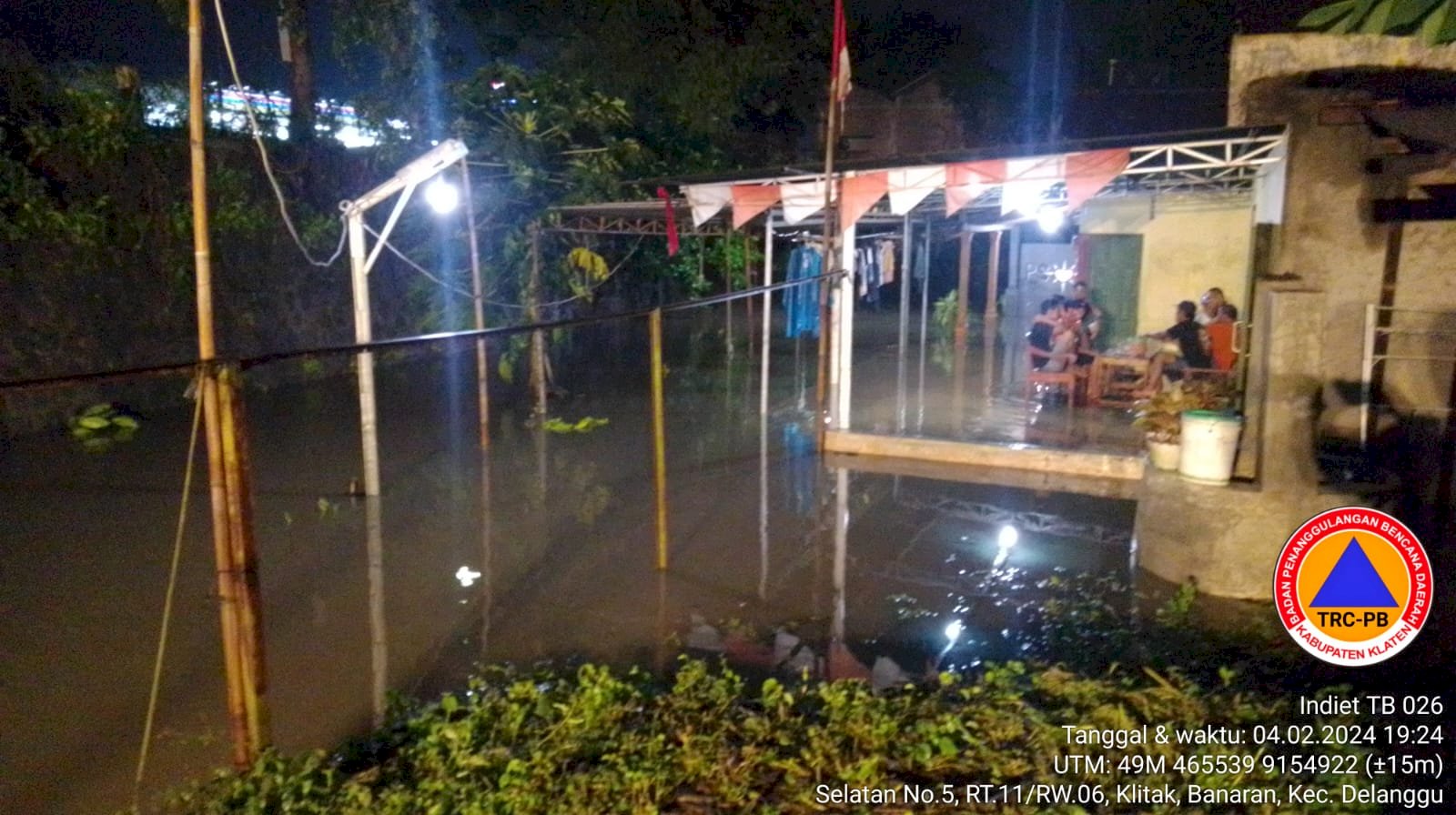 Tanggap Bencana, Kalak BPBD Kabupaten Klaten Tinjau Lokasi Terdampak Banjir di desa Banaran Kecamatan Delanggu