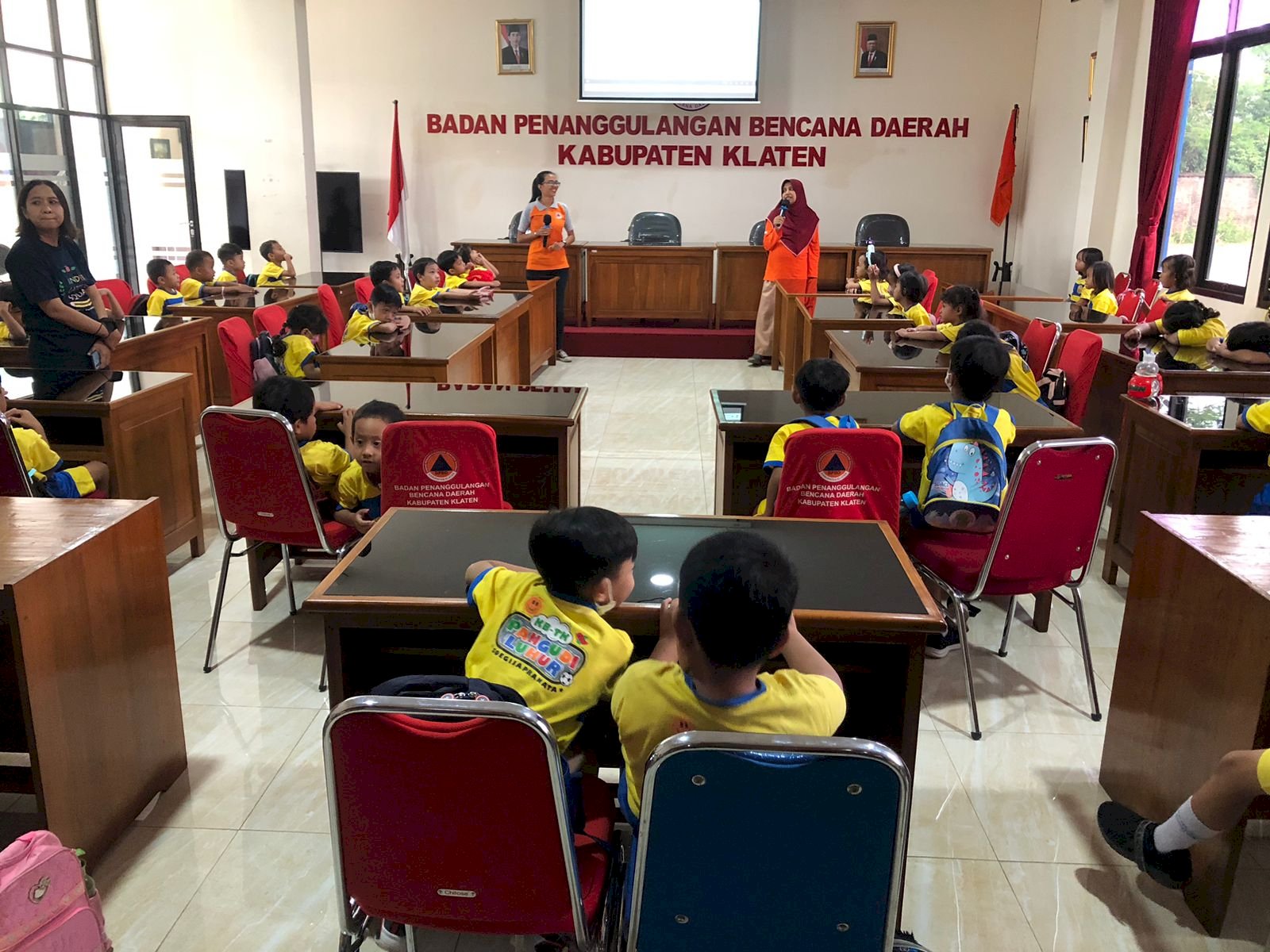 Edukasi Pengenalan Bahaya Bencana, BPBD Kabupaten Klaten Menerima Kunjungan Dari KB-TK Pangudi Luhur Soegijapranata