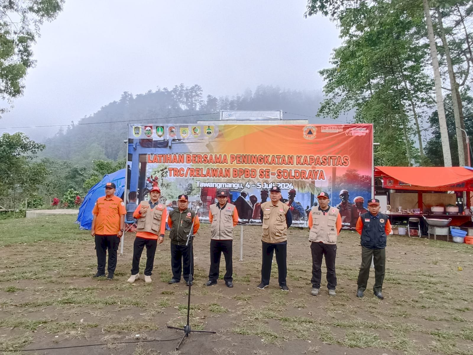 BPBD Klaten Mengikuti Latihan Gabungan TRC/Relawan se-Solo Raya di Tawangmangu