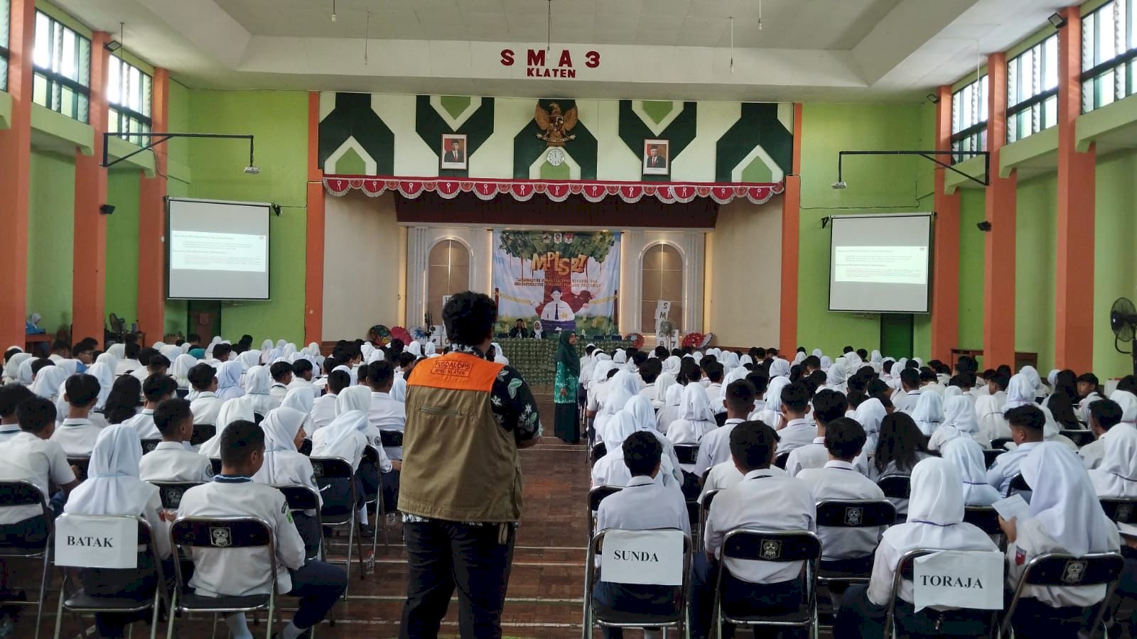 Sosialisasi Tanggap Bencana di SMA Neger 3 Klaten dalam rangka MPLS