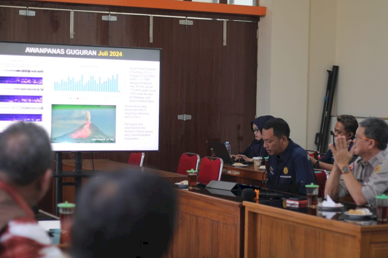 Rapat Koordinasi Pemutakhiran Informasi Aktivitas Gunung Merapi Terkini