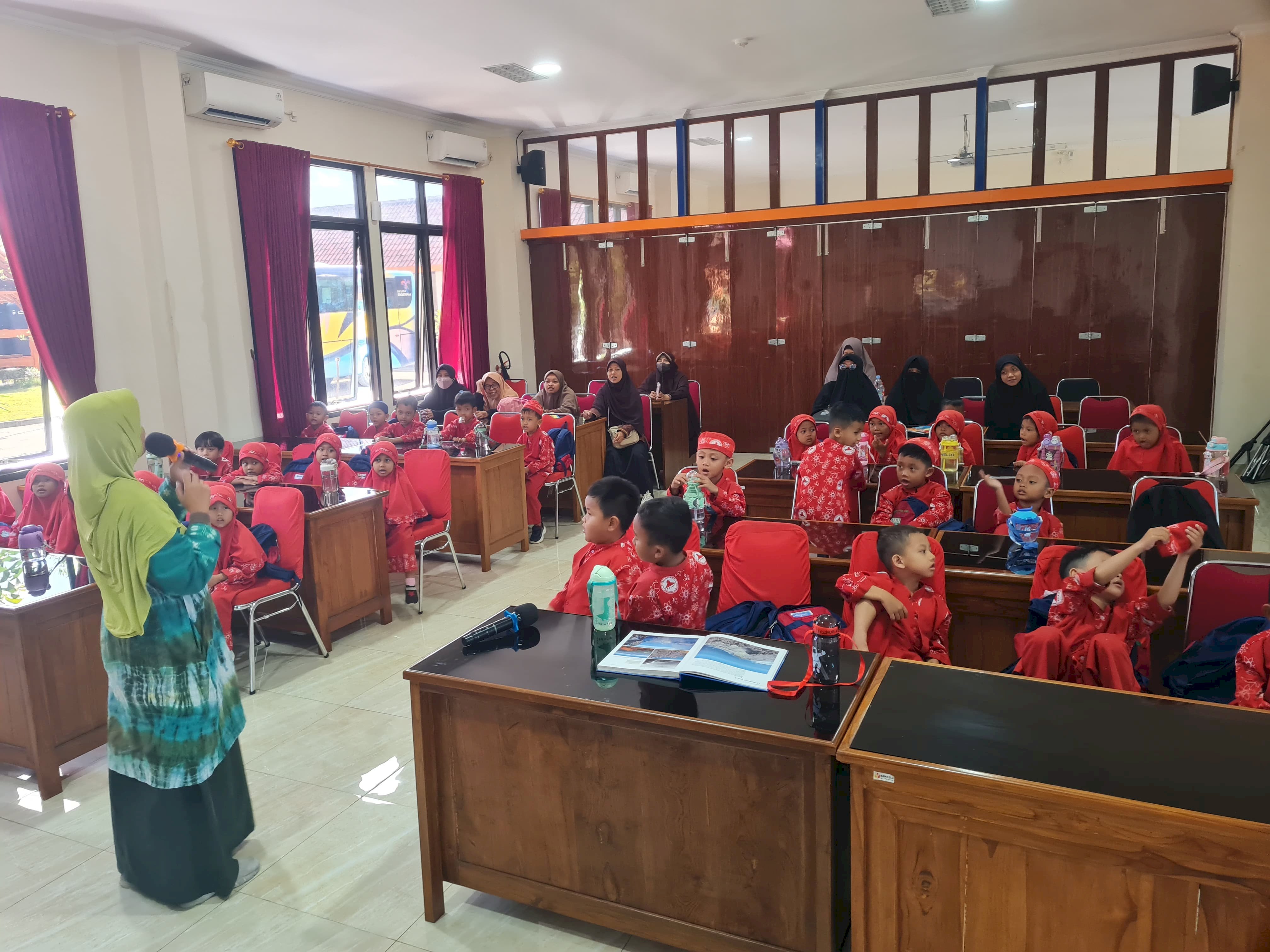 Kunjungan Edukasi Bencana dari TK Al Amin Wonosari