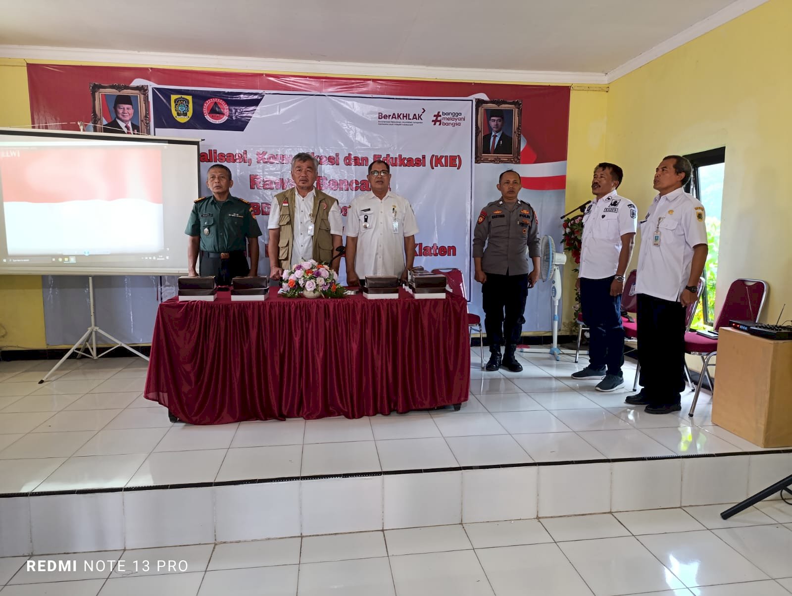 Sosialisasi Komunikasi, Informasi, dan Edukasi (KIE) Rawan Bencana di desa Ngrundul, Kebonarum dan desa Kahuman, Ngawen