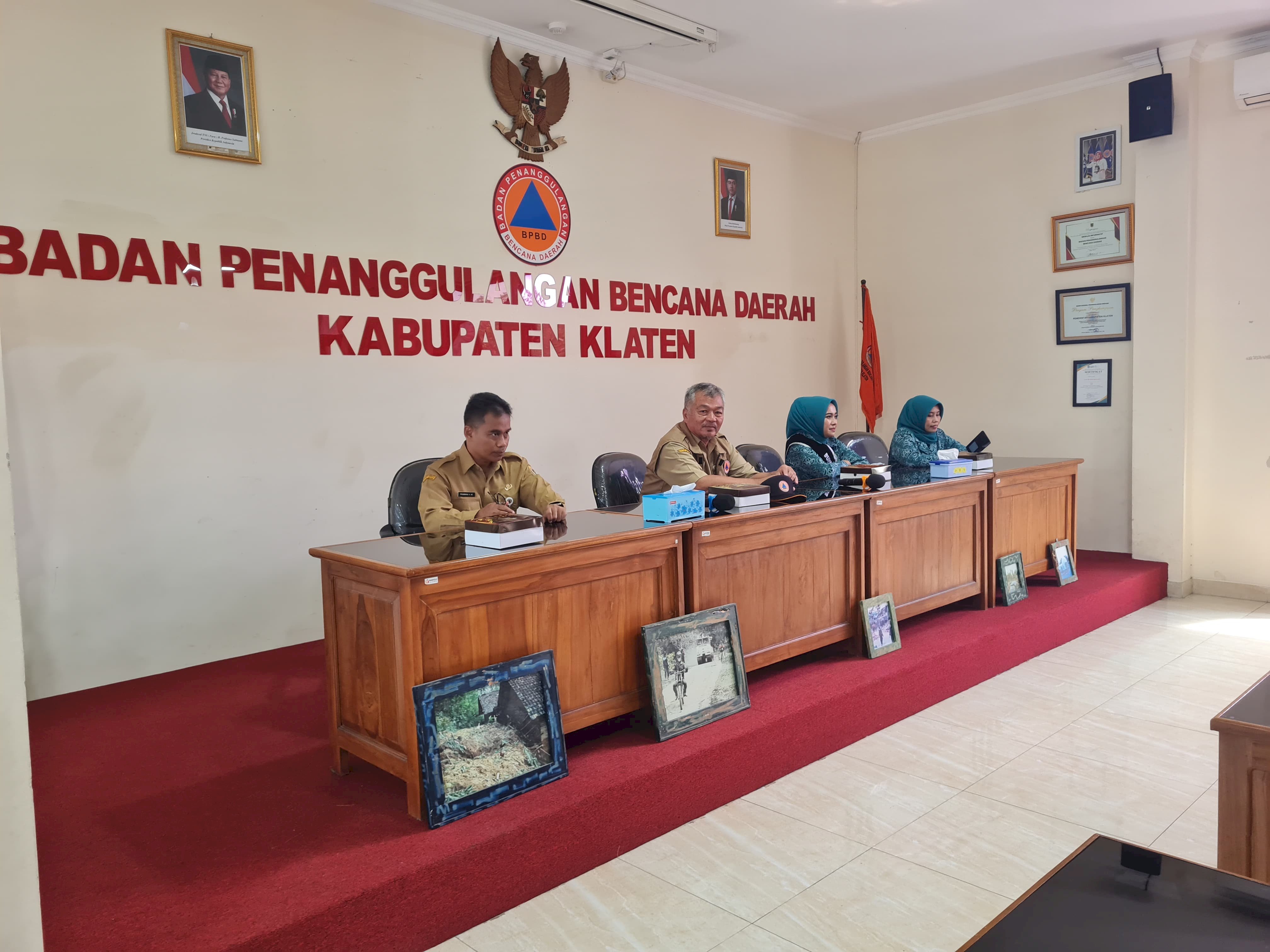 Kunjungan Bus Bejanaku dan Bunda Literasi ke BPBD Kabupaten Klaten