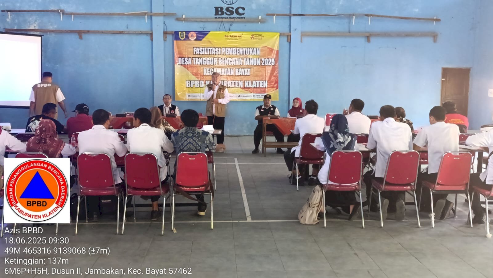 Fasilitasi Pembentukan Desa Tangguh Bencana (DESTANA) di Kecamatan Bayat