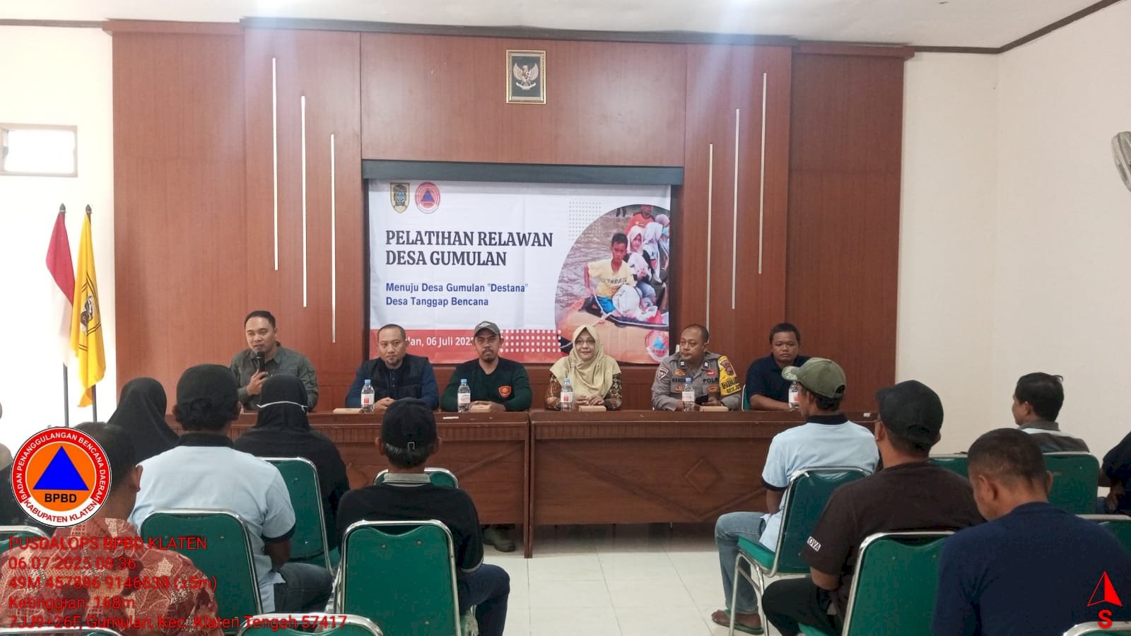 Menjadi Narasumber dalam Kegiatan Pelatihan Relawan Desa Gumulan, Kecamatan Klaten Tengah
