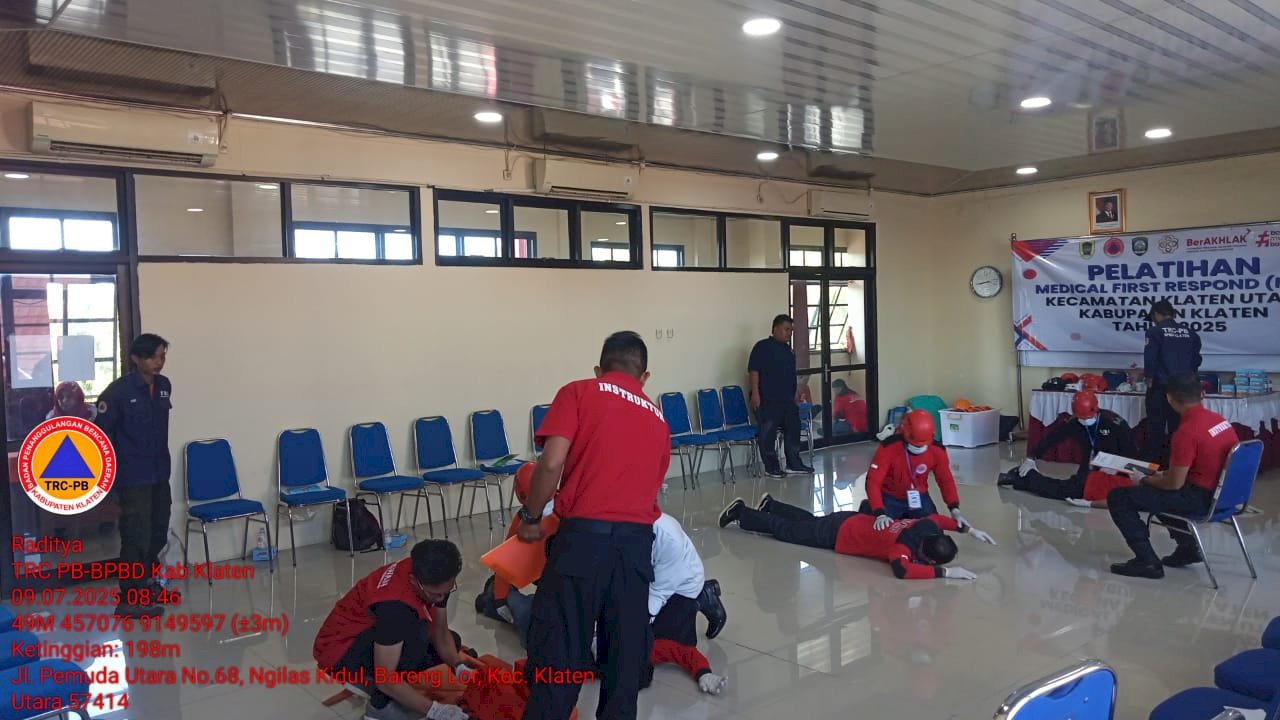 Pelatihan Medical First Respond (MFR) Bagi Relawan Kecamatan Klaten Utara