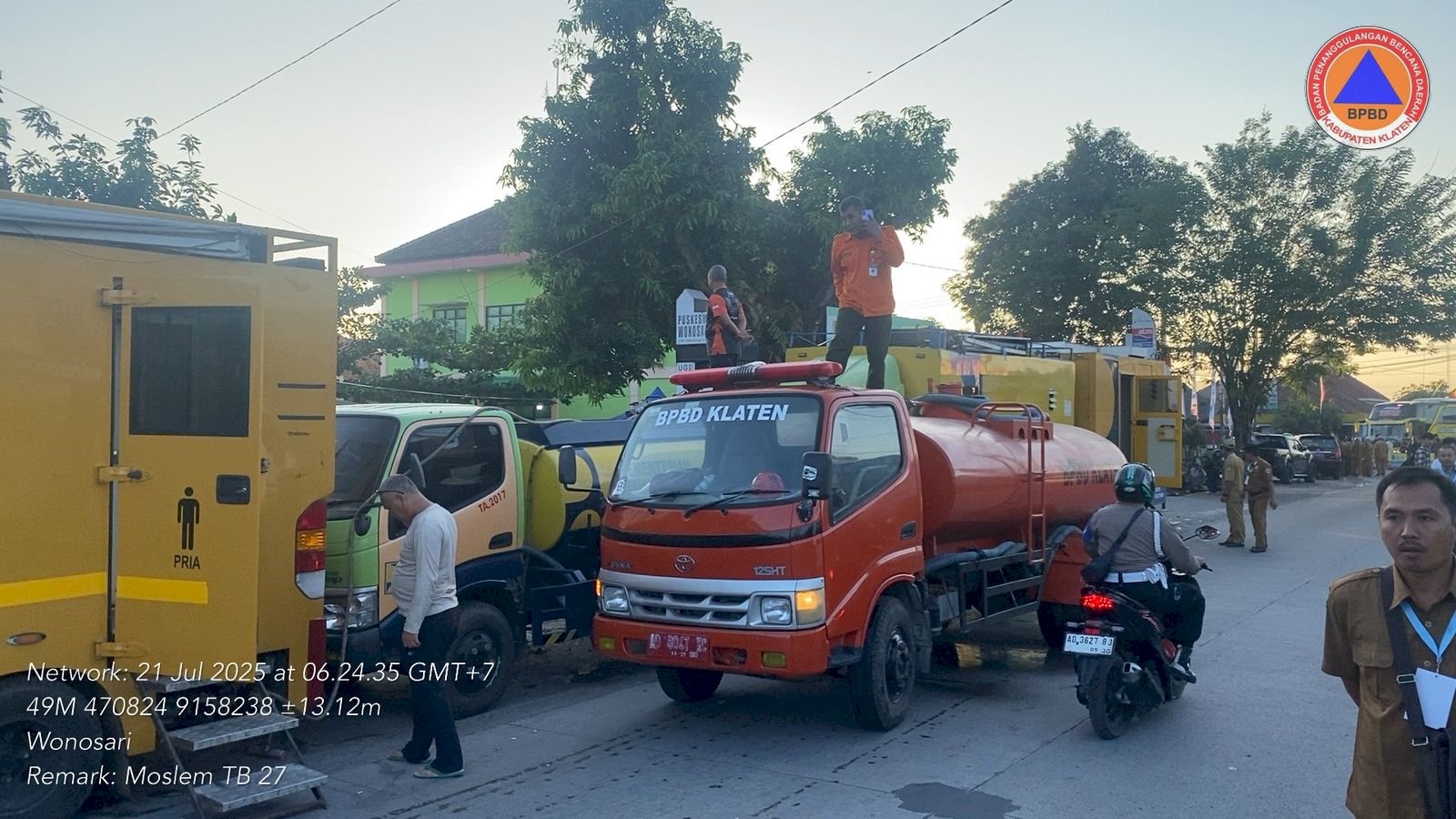Peluncuran Kopdes Merah Putih, BPBD Klaten Siapkan 4 Truk Tangki Untuk Ketersediaan Air Bersih