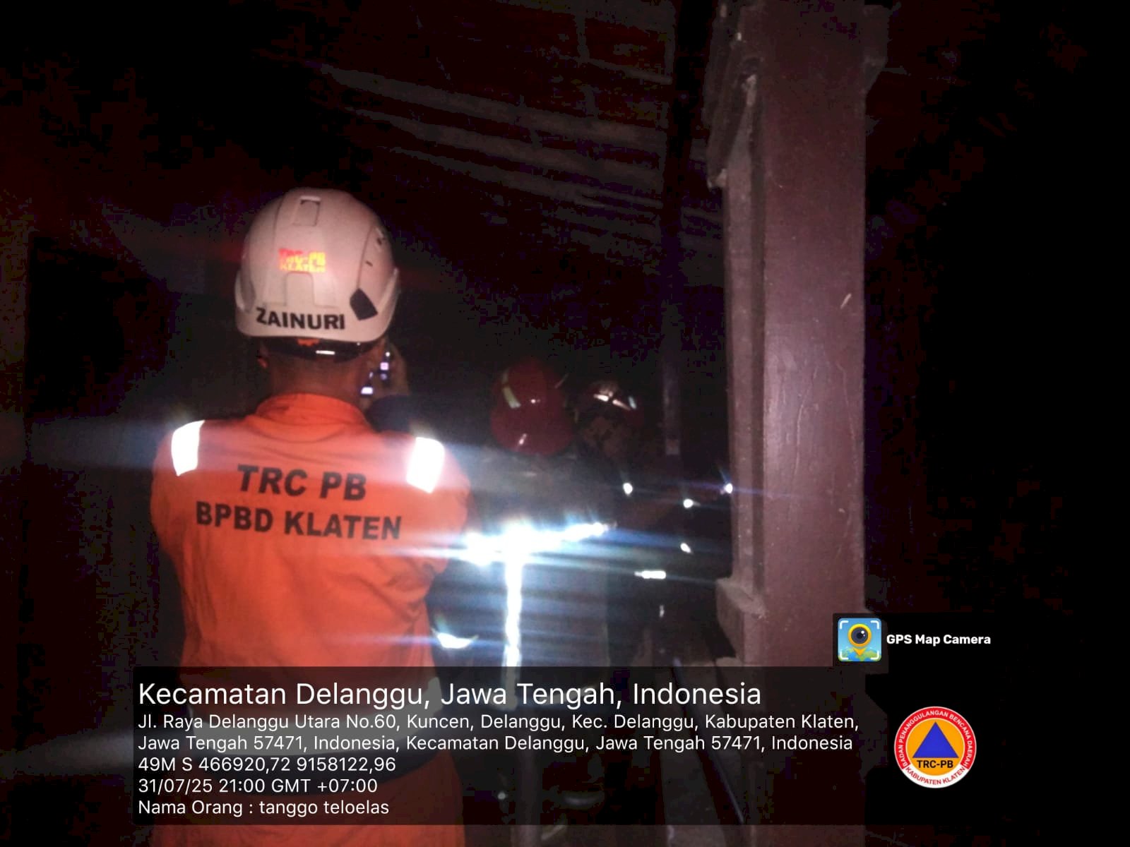 Kebakaran di Komplek Kecamatan Delanggu